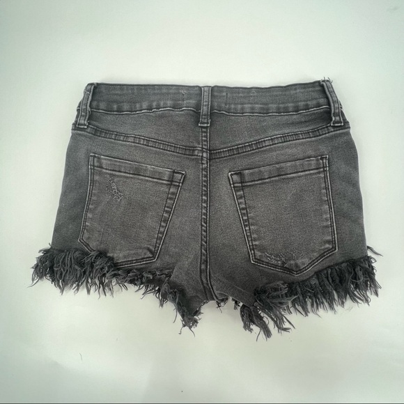 Just USA Black Cut Off Distressed Denim Jean Shorts Size XS Women’s - Picture 3 of 5